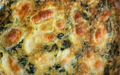 Quiche aux épinards et à la mozzarella