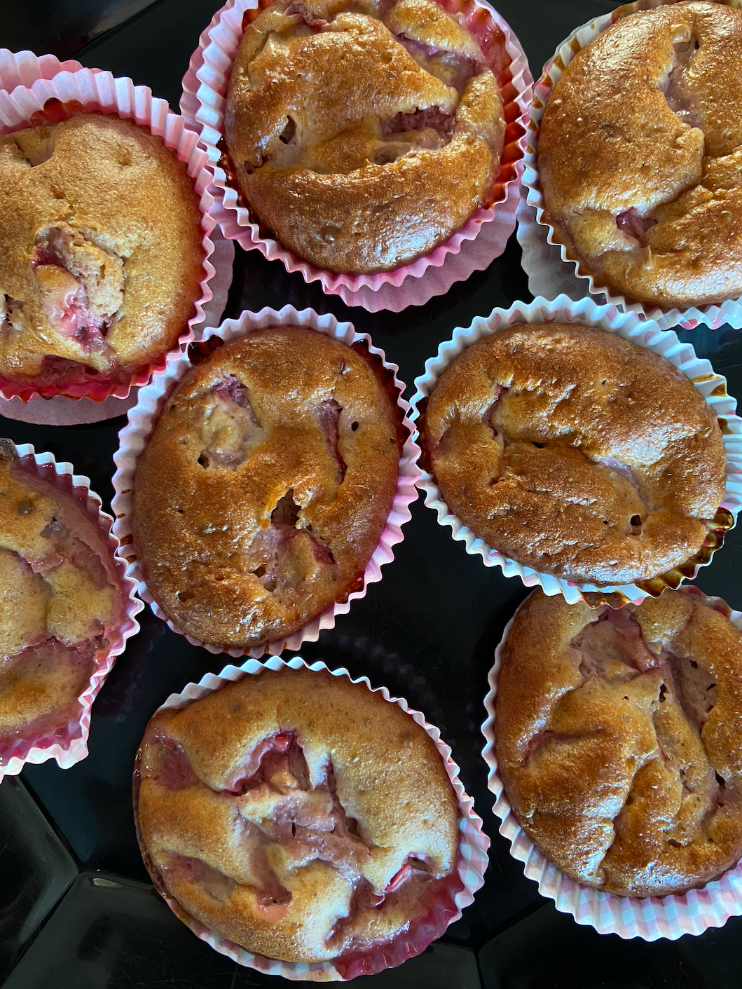 muffins aux fraises